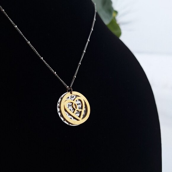 Believe For A‎ Cure Two Tone Necklace By Alexas Angels - Picture 2 of 8